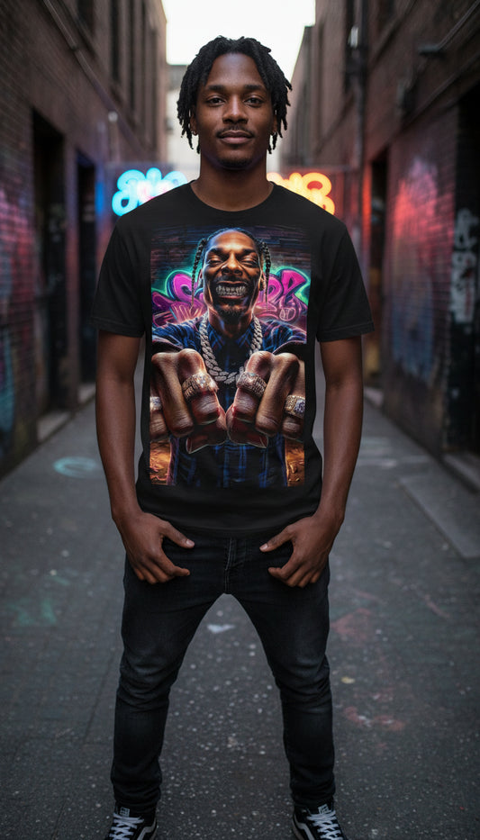 T-Shirt Snoop Grillz - Porté